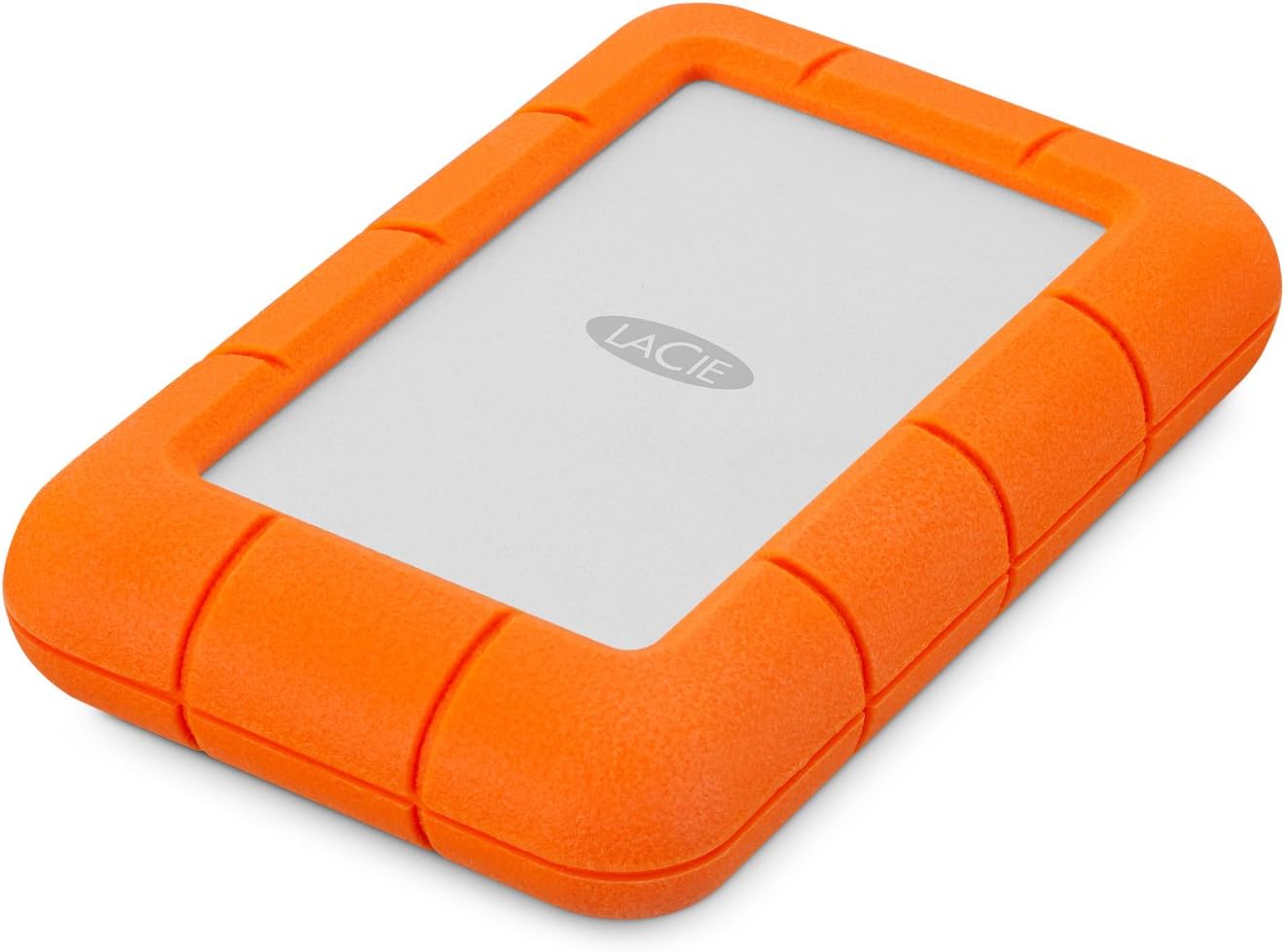 LaCie Rugged Mini 2TB External Hard Drive Portable HDD - USB 3.0/ 2.0 Compatible, Drop Shock Dust Rain Resistant Shuttle Drive, For Mac And PC Computer (LAC9000298), orange - Image 2