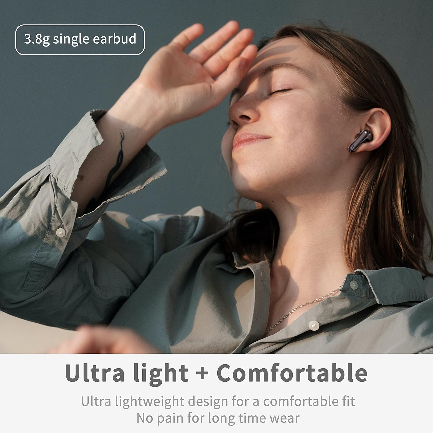 Wireless Earbuds, Bluetooth 5.4 Headphones in Ear with 4 ENC Noise Cancelling Mic, New Wireless Earphones HiFi Stereo Deep Bass 40H Playtime, In-Ear Bluetooth Earbuds LED Display IP7 Waterproof, USB-C - Image 6