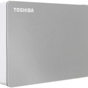 Toshiba Canvio Flex 4TB Portable External Hard Drive USB-C USB 3.0, Silver for PC, Mac, & Tablet – HDTX140XSCCA