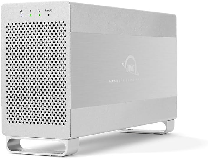 OWC Mercury Elite Pro 12TB 2 Bay RAID Enclosure with eSATA and USB 3.2 for Dual 3.5 inch HDD's, External Hard Drive Enclsoure for MAC and PC