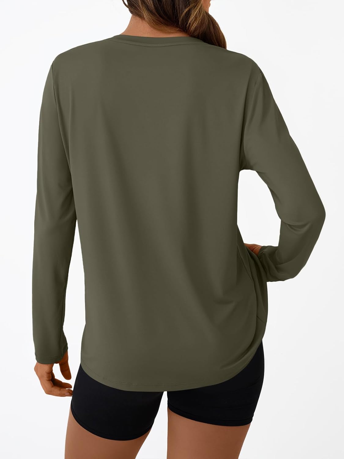 AUTOMET Women's Long Sleeve Workout Tops 2025 Fall Sports Sun Shirts Swim Hiking Gym Tshirts UPF 50+ Rash Guard UV Clothes - Image 4