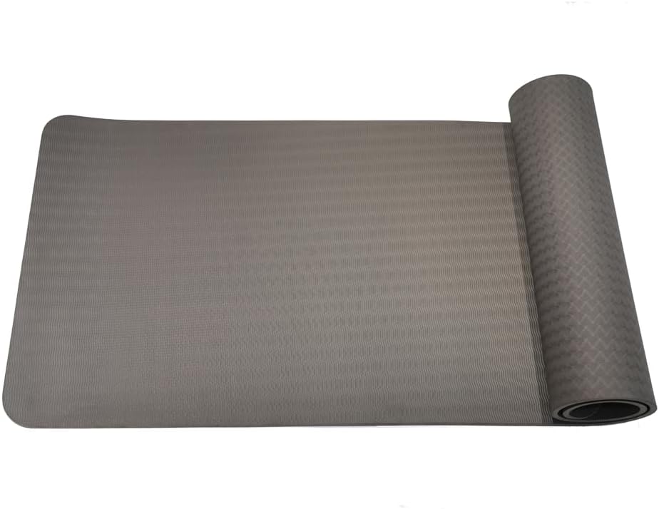 KS Premium Yoga Mat - TPE Material, Excellent Resilience, Non Slip, 72” x 24” Extra Thick 0.4"(10 mm) with Carrying Strap - Image 2