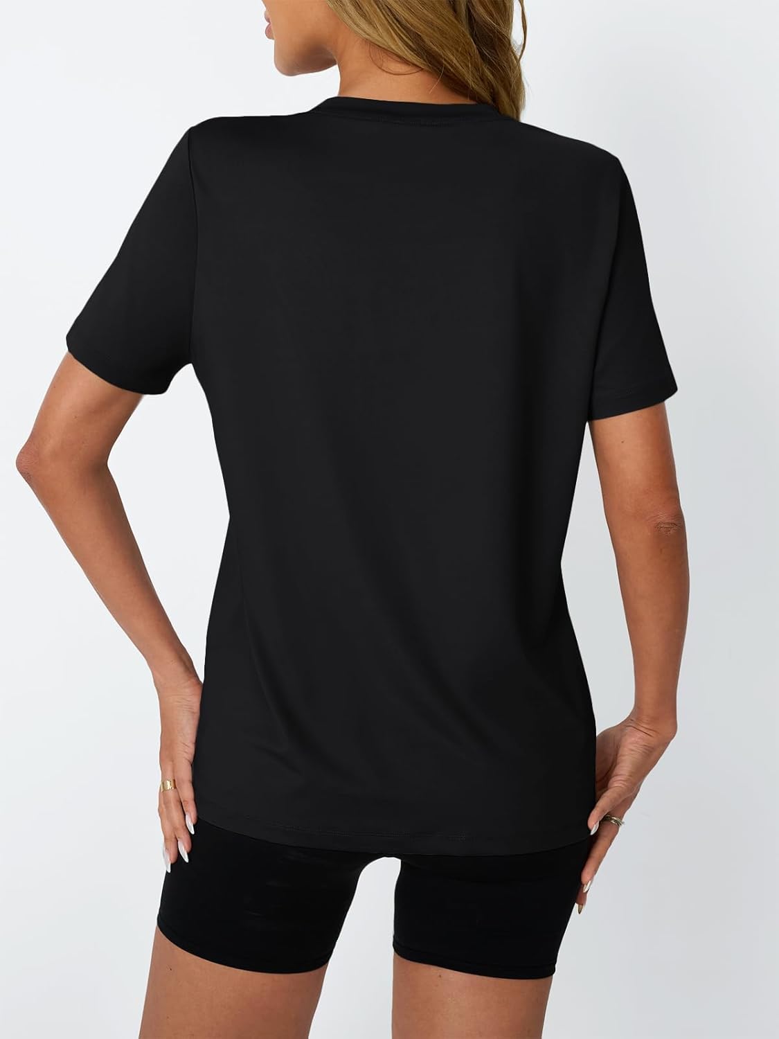 AUTOMET Women's Workout Tops Short Sleeve Gym Shirts Summer Athletic Yoga Tshirts Loose Fit Casual Clothes 2025 - Image 4