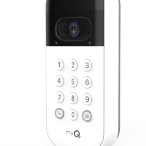 myQ Smart Garage Door Video Keypad with Wide-Angle Camera,Customizable PIN Codes,and Smartphone Control–Take Charge of Your Garage Access Works with Chamberlain, LiftMaster and Craftsman openers,White
