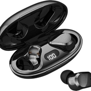 Echolabs Wireless Earbuds，Echo 2025 Edition Audio Earbuds with Bluetooth 5.2，Mini Binaural Sports Waterproof Headset (Black)