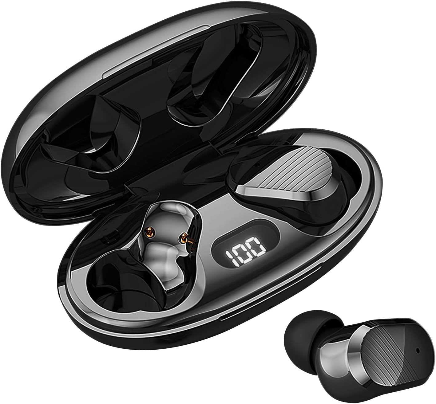 Echolabs Wireless Earbuds,Echo 2025 Edition Audio Earbuds with Bluetooth 5.2,Mini Binaural Sports Waterproof Headset (Black)