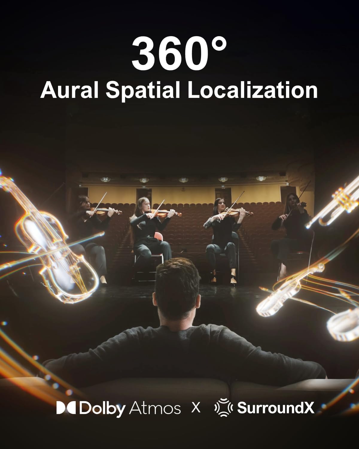 ULTIMEA 7.1 Surround Sound System for TV with Dolby Atmos, 460W Sound Bar for TV with 6.5" Subwoofer, APP Control, 4 Wired Surround Speakers, Home Theater Sound System, Poseidon D80 (2025 Upgrade) - Image 5