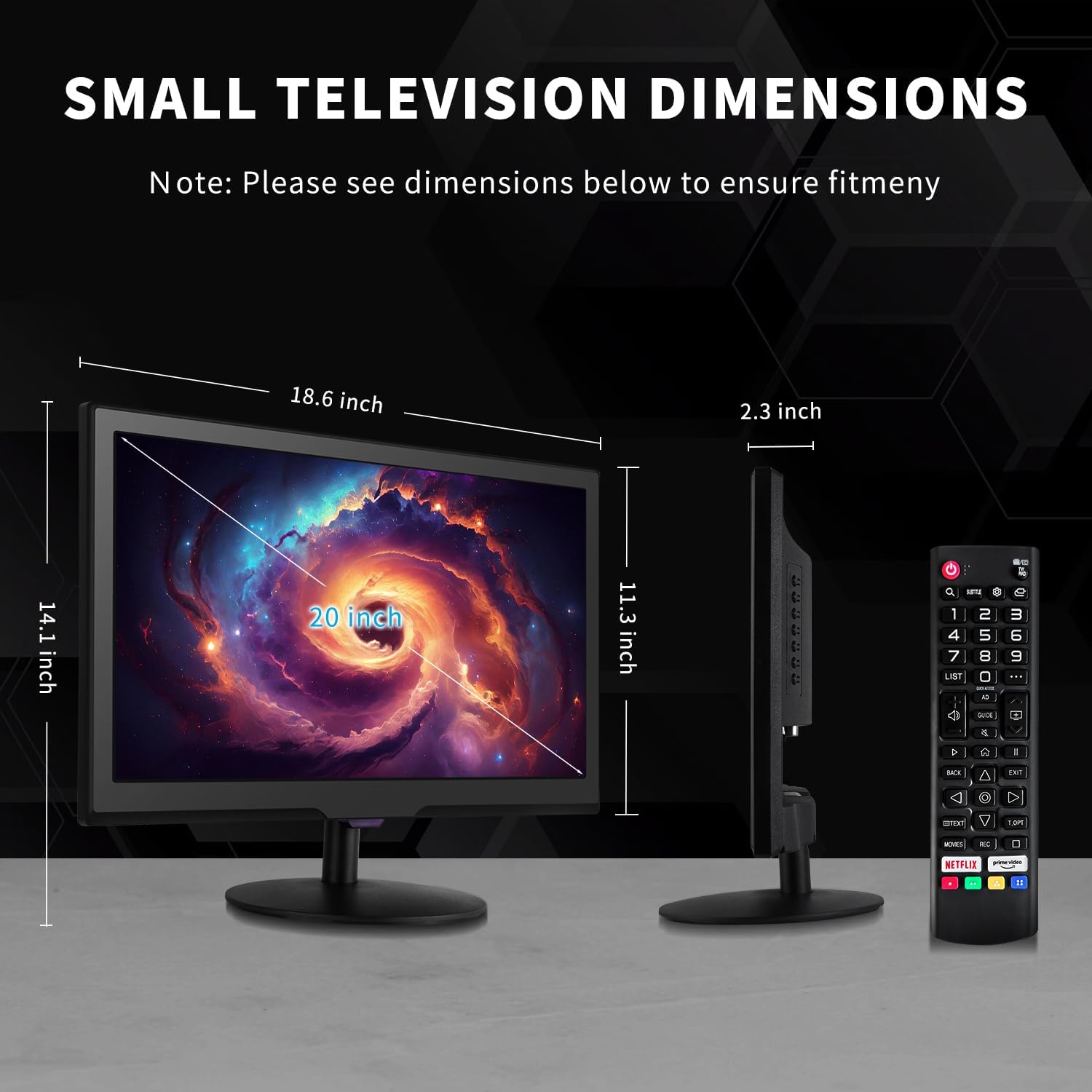 20inch Smart TV,Full HD 1080p LED Flat Screen with ATSC TV,with Built-in HDMI USB Suitable for Kitchen Kid's Room Basement or RV Camper - Image 5