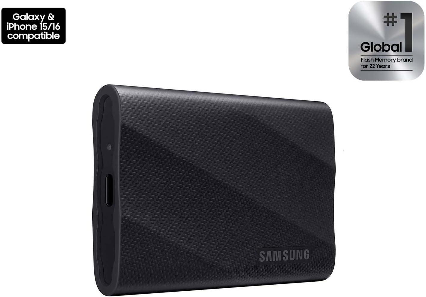 SAMSUNG T9 Portable SSD 4TB, USB 3.2 Gen 2x2 External Solid State Drive, Seq. Read Speeds Up to 2,000MB/s for Gaming, Students and Professionals,MU-PG4T0B/AM, Black (pack of 1) - Image 2
