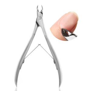 Beetles cuticle nippers Professional Cuticle Trimmer: 4MM Blade Swan Neck Cuticle Remover & Cutter Scissors Stainless Steel Nails Nippers Nail Art Accessories for Nail Care at Salon