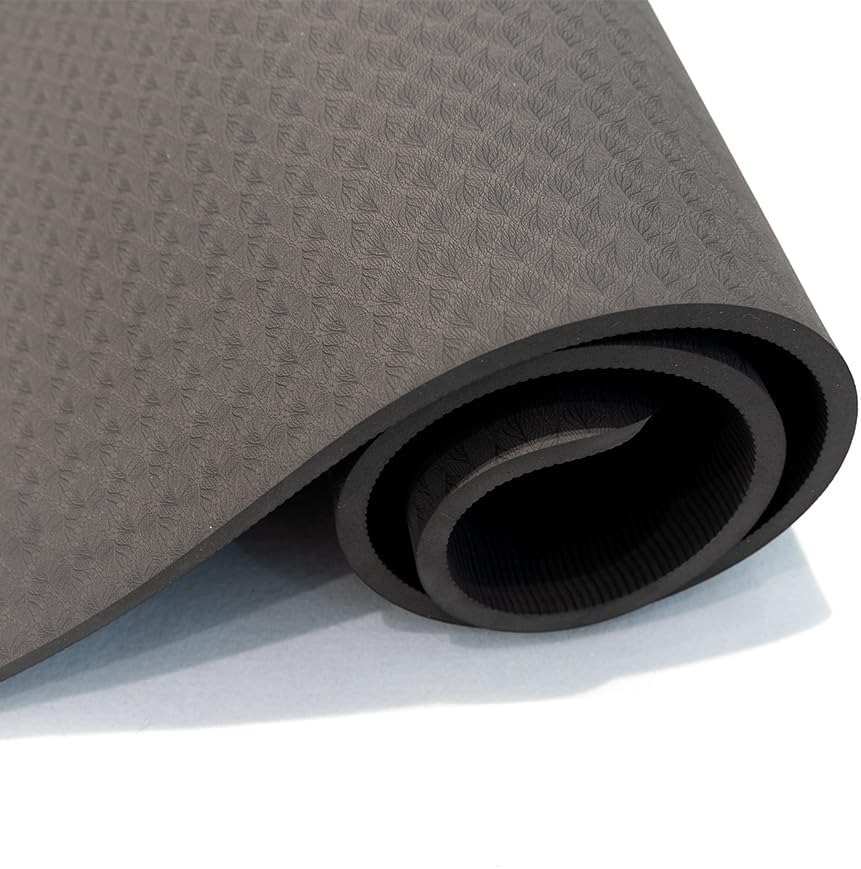 KS Premium Yoga Mat - TPE Material, Excellent Resilience, Non Slip, 72” x 24” Extra Thick 0.4"(10 mm) with Carrying Strap - Image 5