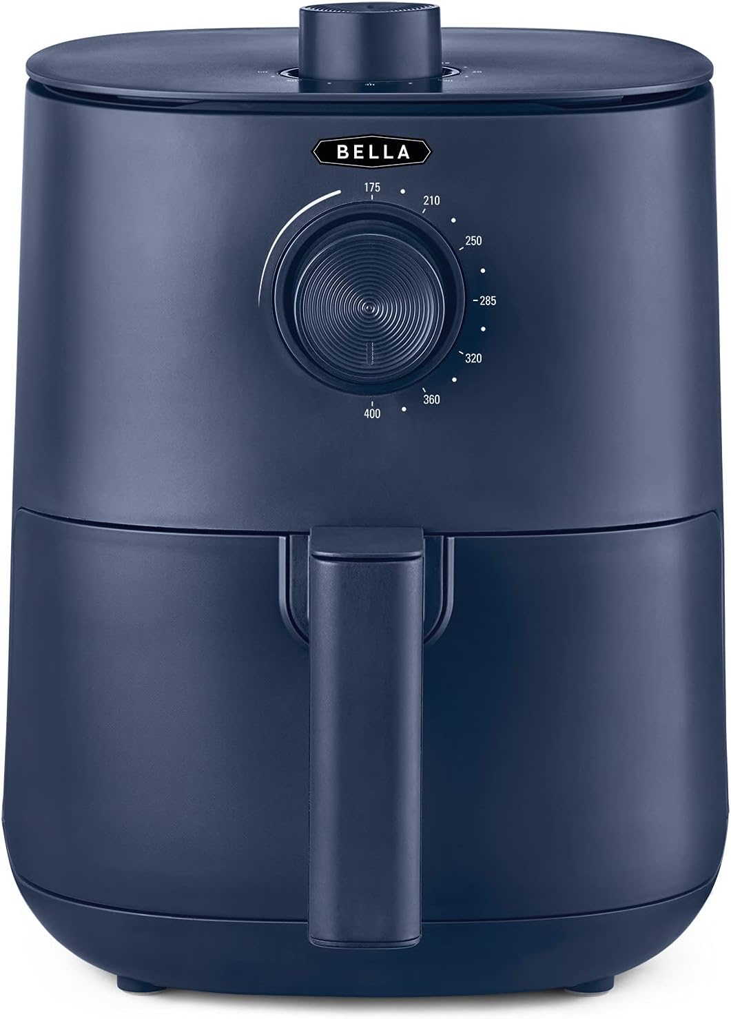 BELLA 3 Qt Manual Air Fryer Oven and 5-in-1 Multicooker with Removable Nonstick and Dishwasher Safe Crisping Tray and Basket, 1400 Watt Heating System, Matte Blue