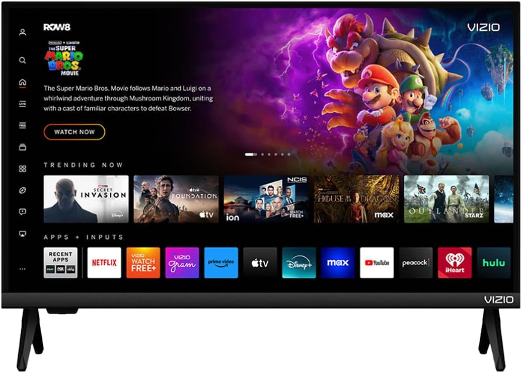 VIZIO 24" Inches VHD24M-0810 Class V-Series HD (1080p) Smart LED TV - Full Array Backlighting, Smart TV with Apple AirPlay, Chromecast, Alexa Compatibility (Renewed)