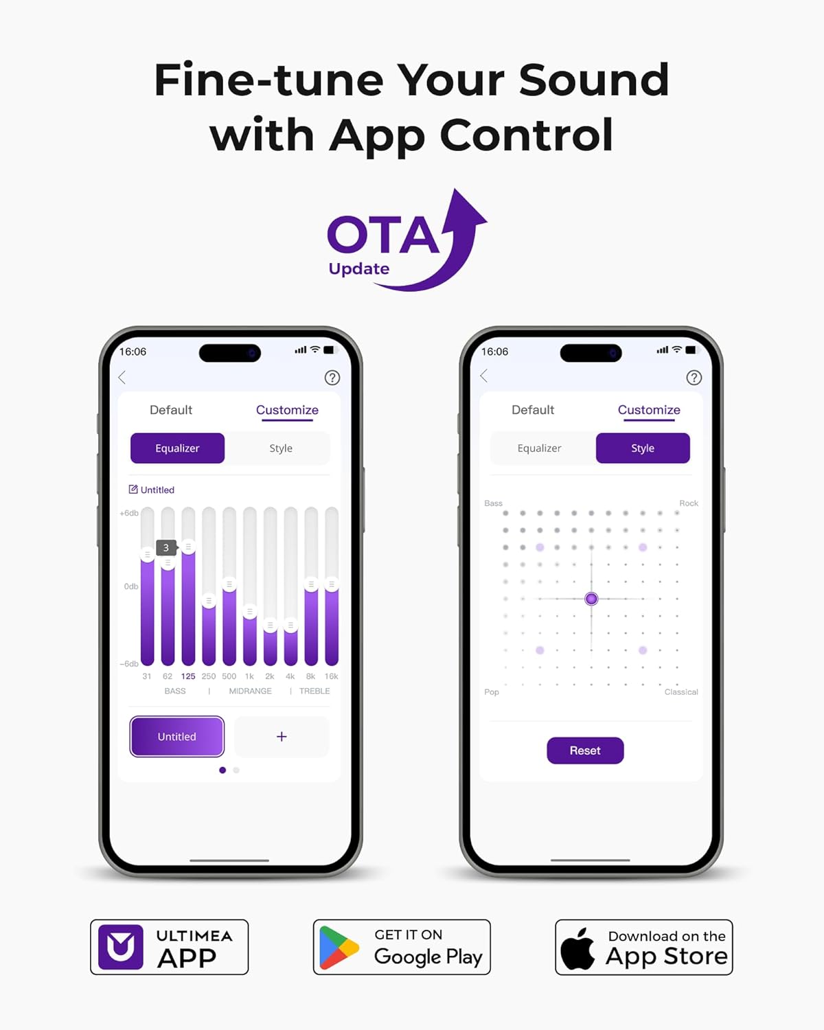 ULTIMEA 5.1CH Surround Sound Bar with Subwoofer, Dolby Atmos, VoiceMX, BassMX, APP, 300W Soundbar for Smart TV, Home Theater Surround Sound System for TV, BT 5.4, Poseidon M60 (2025 Model) - Image 7