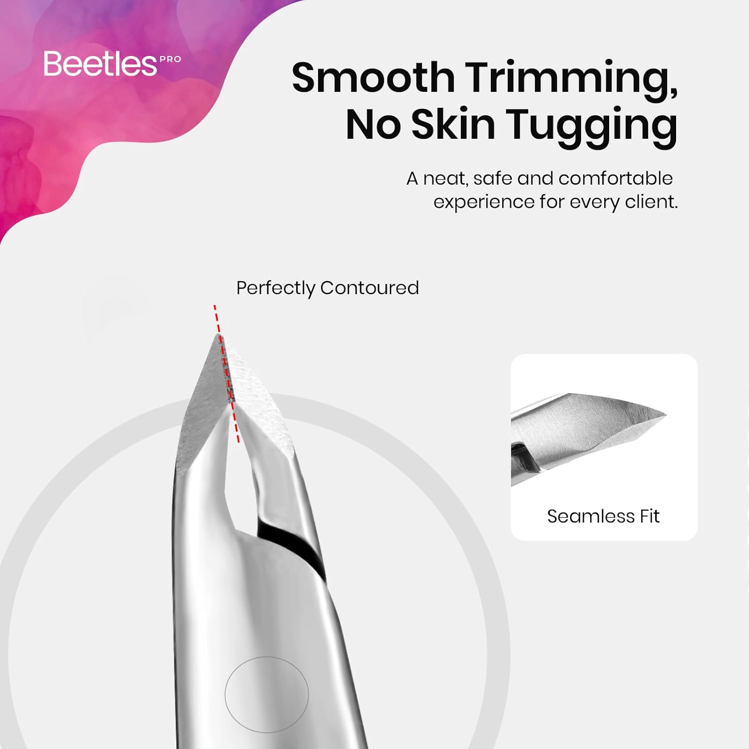 Beetles cuticle nippers Professional Cuticle Trimmer: 4MM Blade Swan Neck Cuticle Remover & Cutter Scissors Stainless Steel Nails Nippers Nail Art Accessories for Nail Care at Salon - Image 5