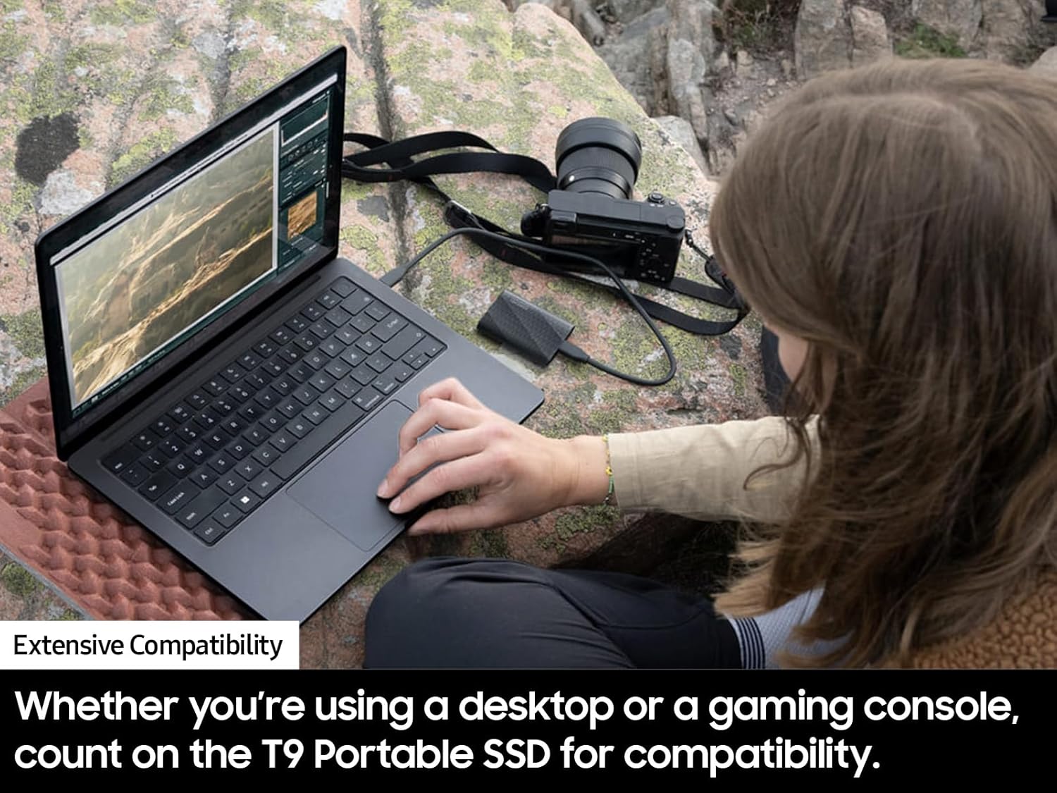 SAMSUNG T9 Portable SSD 4TB, USB 3.2 Gen 2x2 External Solid State Drive, Seq. Read Speeds Up to 2,000MB/s for Gaming, Students and Professionals,MU-PG4T0B/AM, Black (pack of 1) - Image 5