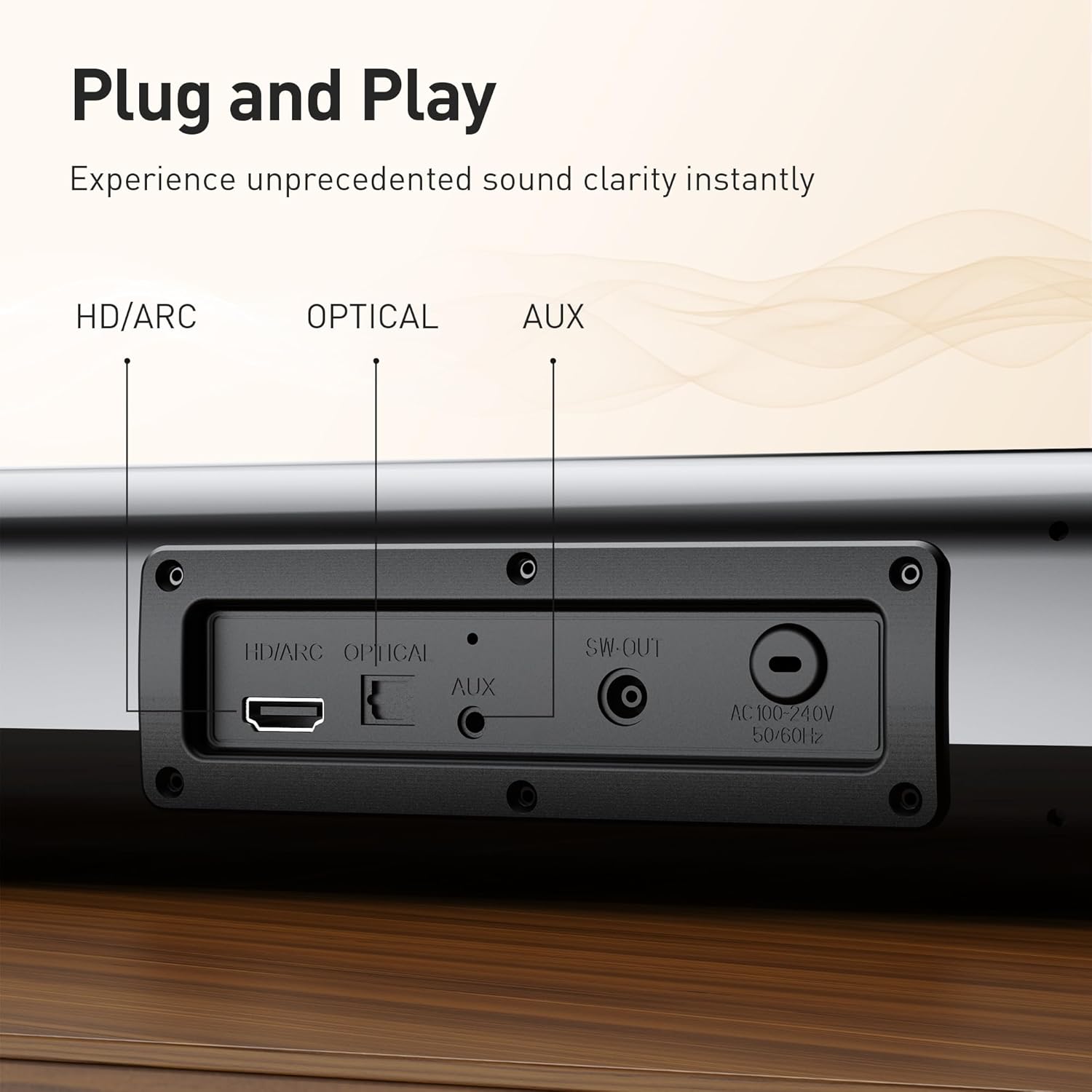 Karaoke Soundbar with Subwoofer for TV: Sound Bar with 2 Wireless Microphones - Home Theater Surround Sound System - Bluetooth Speaker with Remote Supports HDMI ARC/Optical/AUX/USB for TV/PC - Image 8