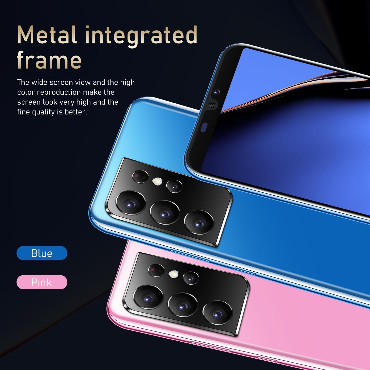 Cheap Mobile Phone, 5.0 Inch Dual SIM, Quad Core 16GB ROM, Android 9.0, Dual Camera, WiFi/Face ID, 3G/2G Unlocked Phone (Blue) - Image 3