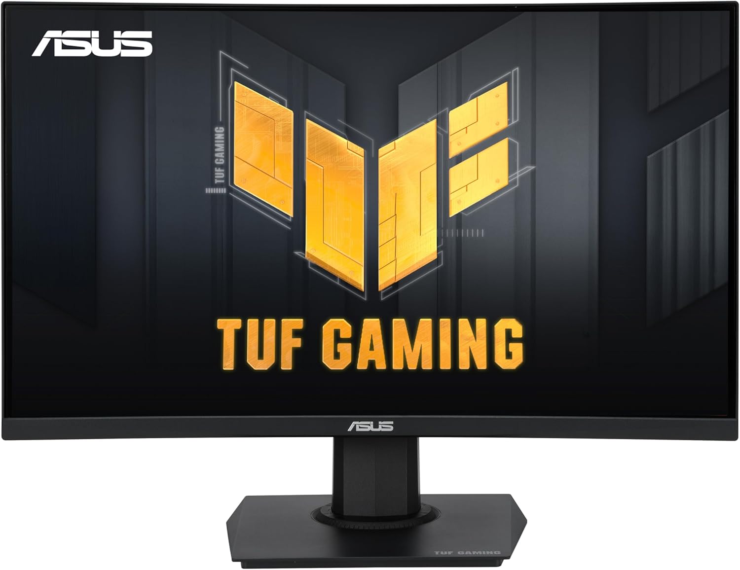 ASUS TUF Gaming 24” (23.6 inch viewable) Curved Monitor (VG24VQER) – FHD, 180Hz, 1ms, DCI-P3 90%, Extreme Low Motion Blur Sync, FreeSync, Shadow Boost, Eye Care, DisplayWidget Center, 3yr Warranty