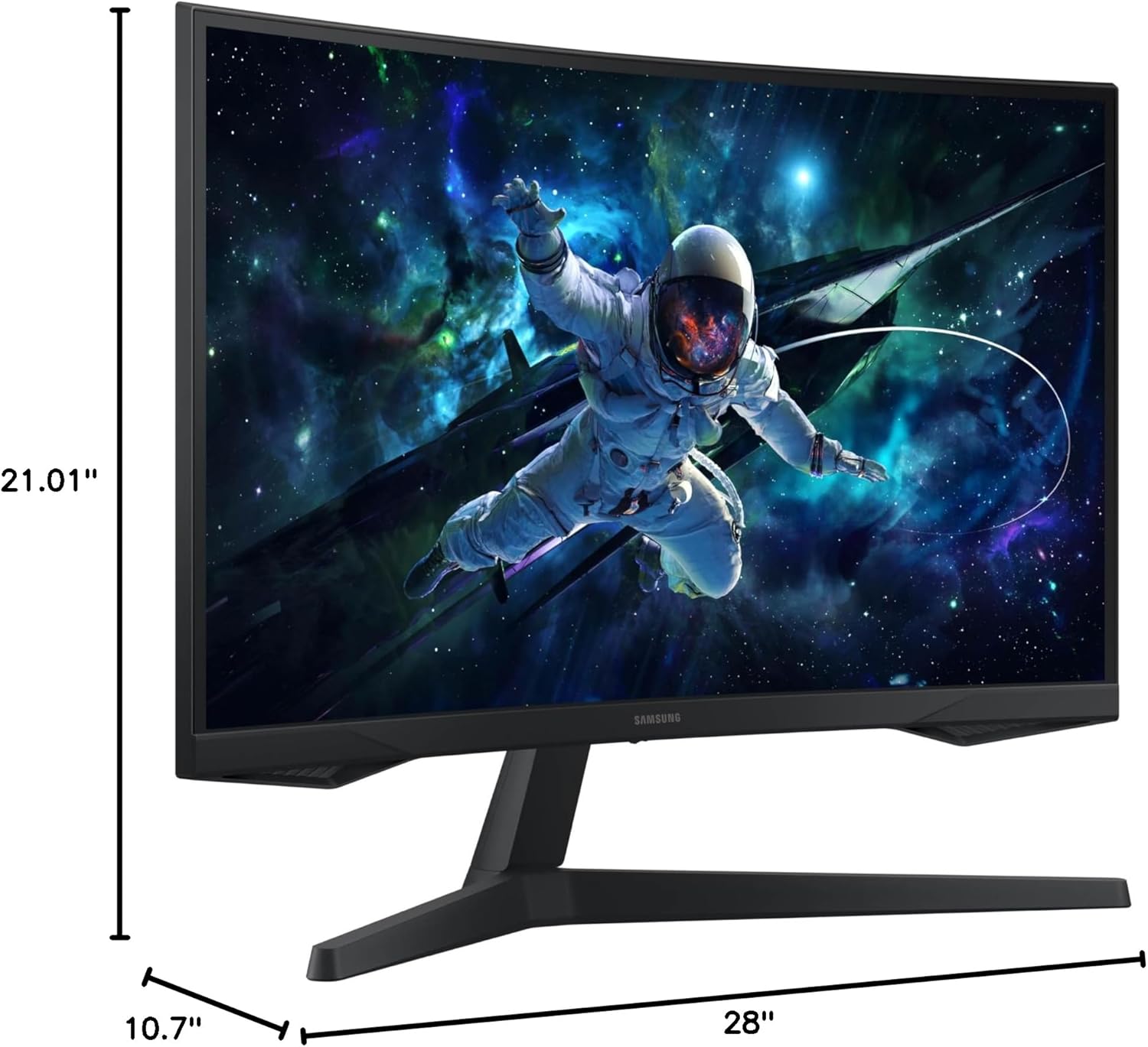 SAMSUNG 32" Odyssey G55C Series QHD 1000R Curved Gaming Monitor, 1ms(MPRT), HDR10, 165Hz, AMD Radeon FreeSync, Eye Care, Glare Free, Sharp Resolution LS32CG550ENXZA - Image 12