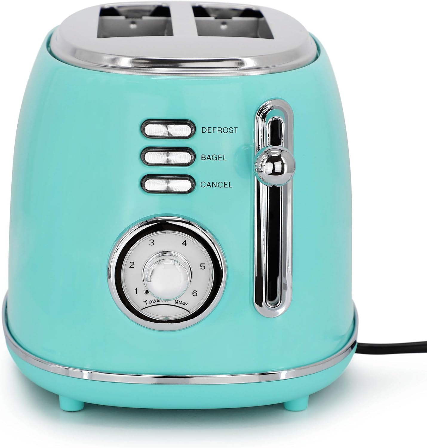 MegaChef 1.7 Quart Electric Tea Kettle and 2 Slice Toaster Combo (Turquoise) - Image 4