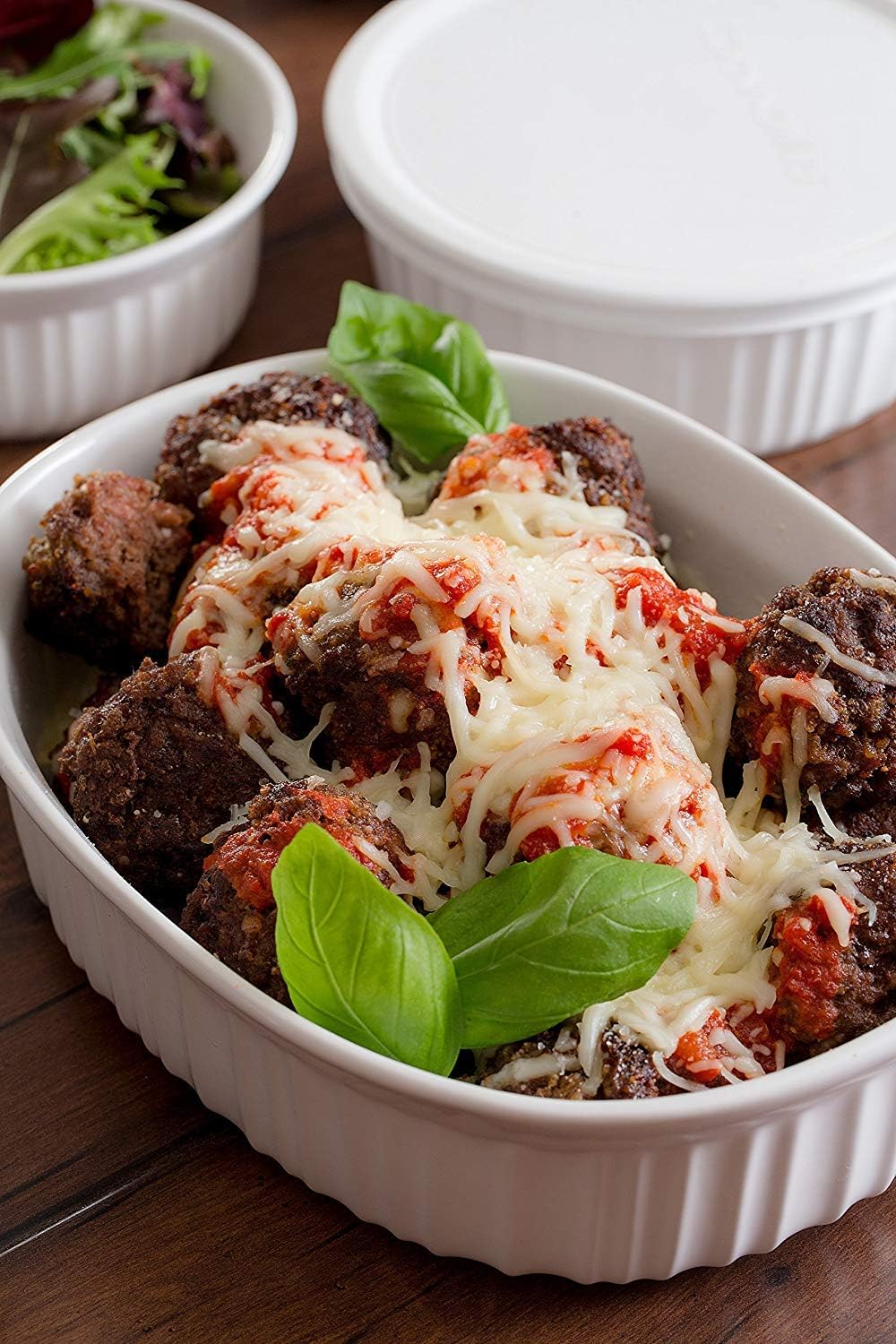 CorningWare French White 12-Pc Ceramic Bakeware Set with Lids Chip and Crack Resistant Stoneware Baking Dish, Microwave, Dishwasher, Oven, Freezer and Fridge Safe - Image 5