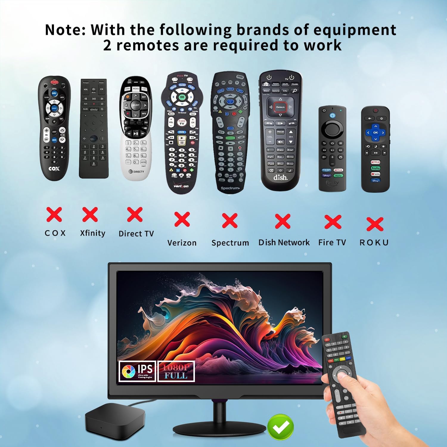 20inch Smart TV,Full HD 1080p LED Flat Screen with ATSC TV,with Built-in HDMI USB Suitable for Kitchen Kid's Room Basement or RV Camper - Image 2