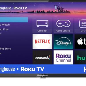 Westinghouse Roku TV – 24 Inch Smart Television, 720P LED HD with Wi-Fi Connectivity and Mobile App, Flat Screen Compatible with Apple Home Kit, Alexa and Google Assistant