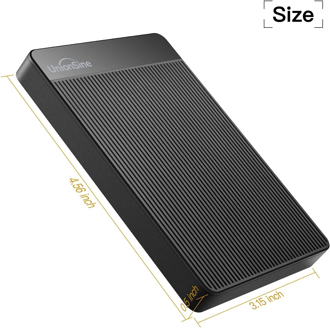 UnionSine 500GB 2.5" Ultra Slim Portable External Hard Drive HDD-USB 3.0 for PC, Mac, Laptop, PS4, Xbox one,Xbox 360-HD-2510(Black) - Image 3