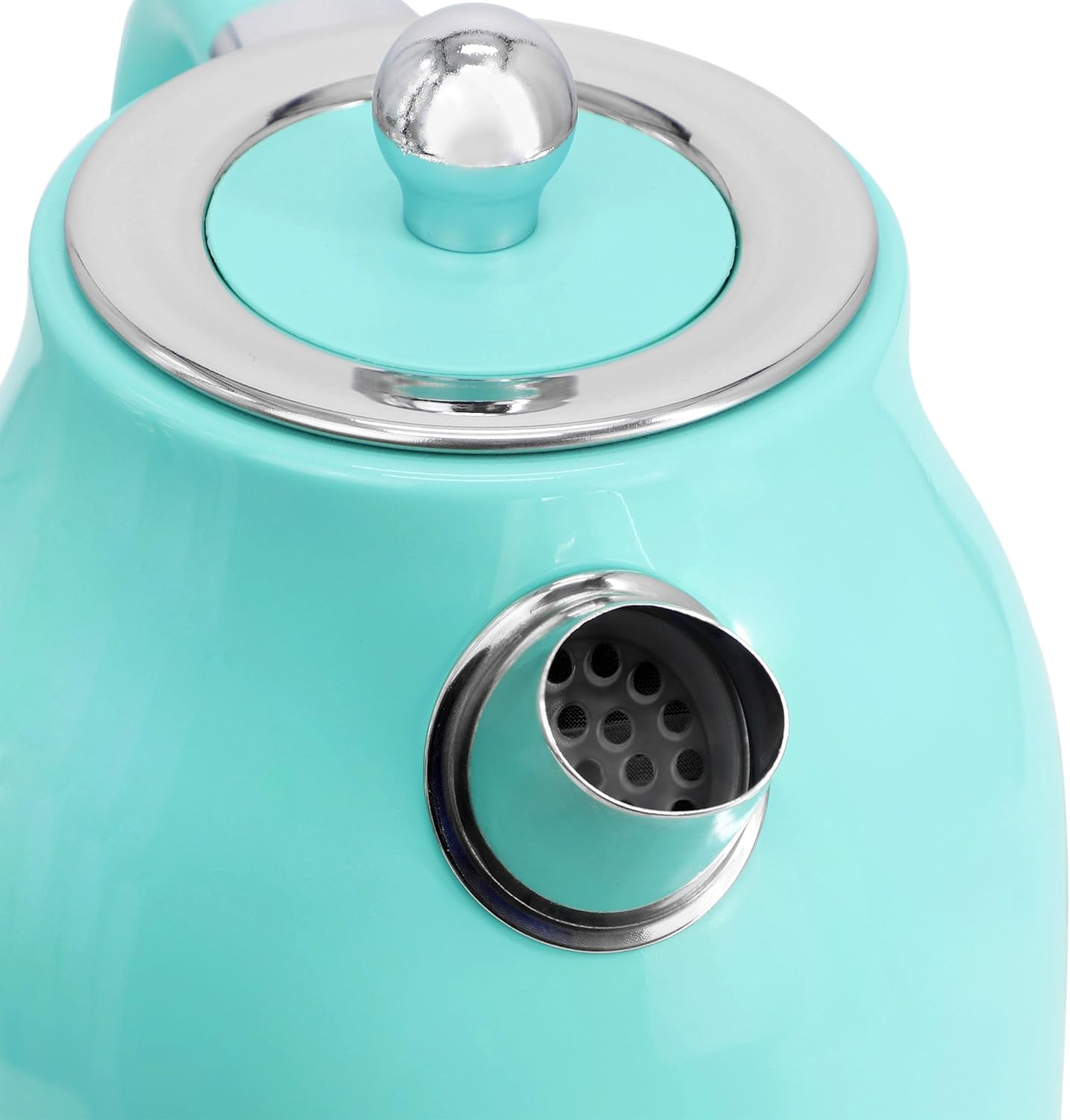 MegaChef 1.7 Quart Electric Tea Kettle and 2 Slice Toaster Combo (Turquoise) - Image 8