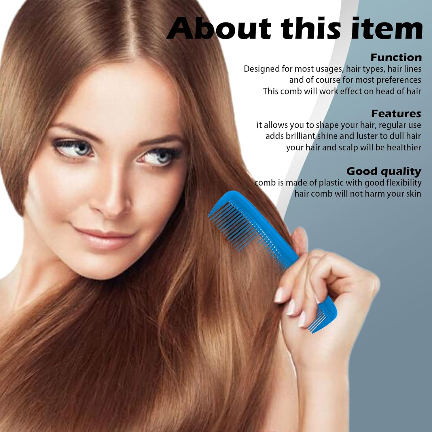 Soft 'N Style Hair Care 4-Pack Comb - Not Breakable - mens comb/fine tooth comb/peines para cabello - Image 6