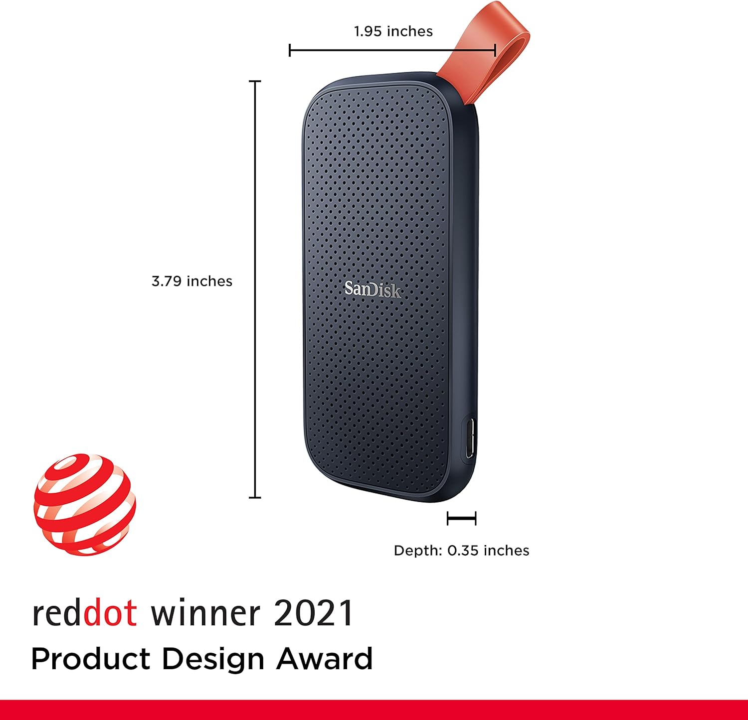SanDisk 2TB Portable SSD - Up to 800MB/s, USB-C, USB 3.2 Gen 2, Updated Firmware - External Solid State Drive - SDSSDE30-2T00-G26 - Image 2