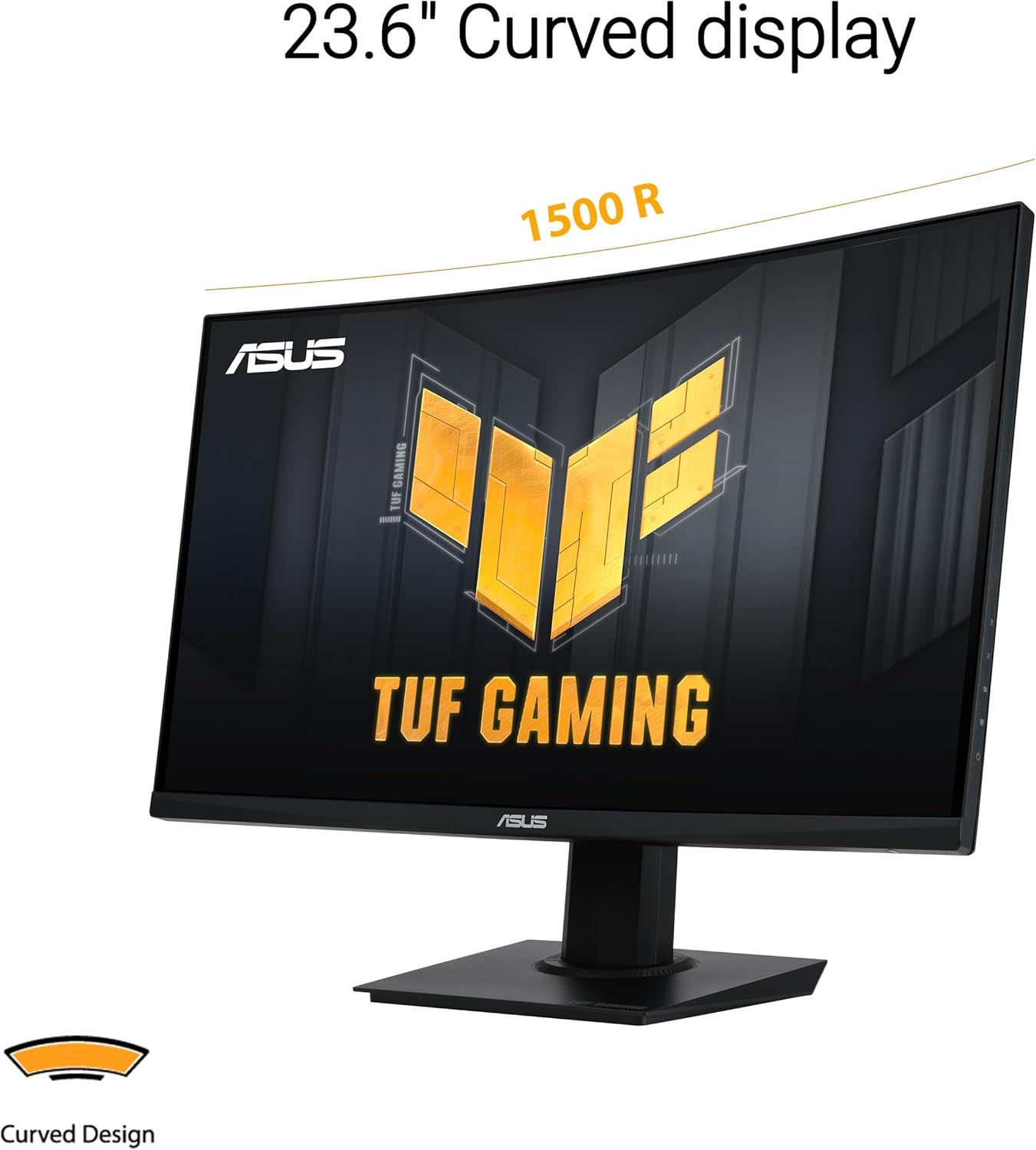 ASUS TUF Gaming 24” (23.6 inch viewable) Curved Monitor (VG24VQER) – FHD, 180Hz, 1ms, DCI-P3 90%, Extreme Low Motion Blur Sync, FreeSync, Shadow Boost, Eye Care, DisplayWidget Center, 3yr Warranty - Image 2