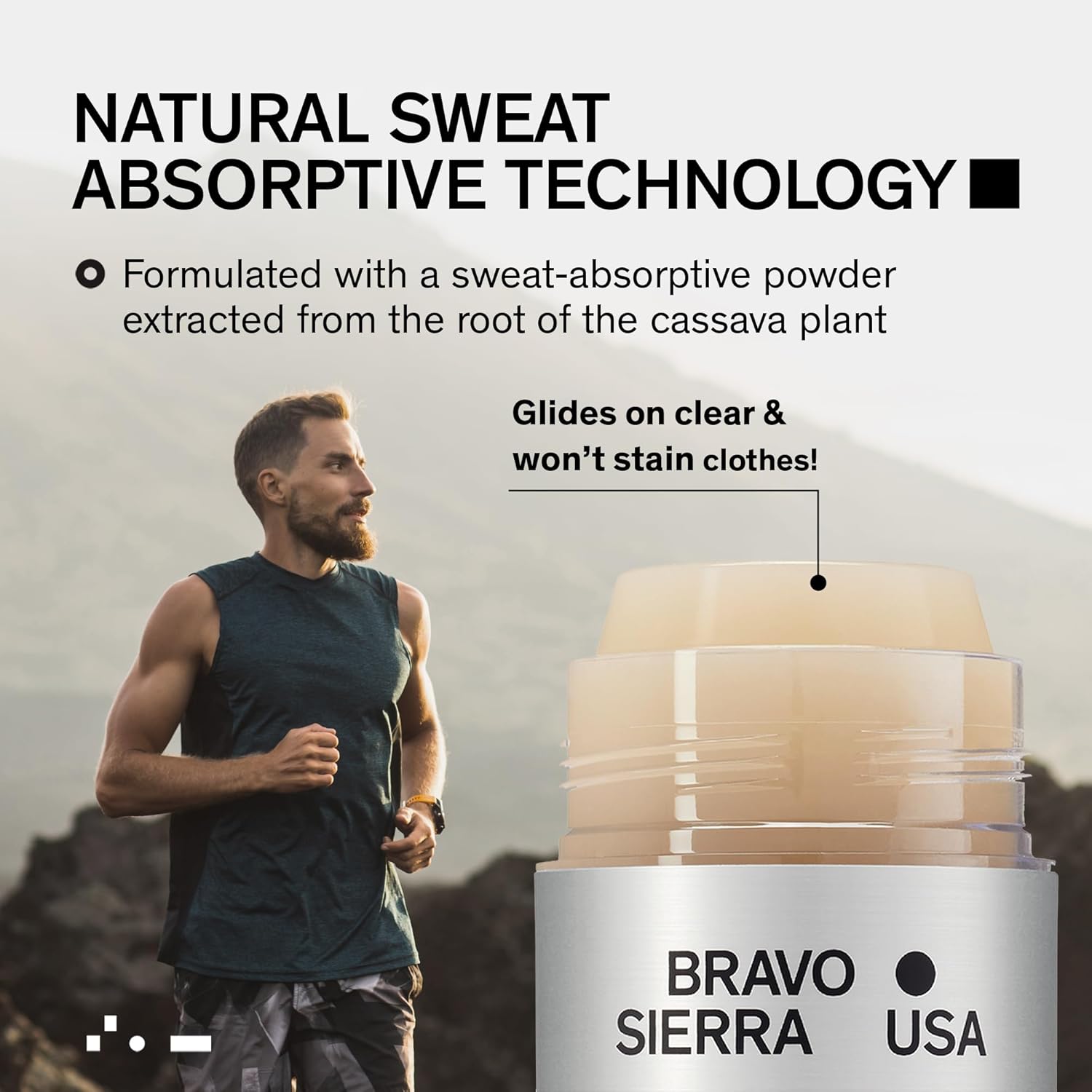 Aluminum-Free Deodorant for Men by Bravo Sierra, 2-Pack -Contains Natural Ingredients – Long Lasting All-Day Odor and Sweat Protection -Tonka Bean and Lemon, 3.2 oz -Paraben-Free, Vegan & Cruelty-Free - Image 4