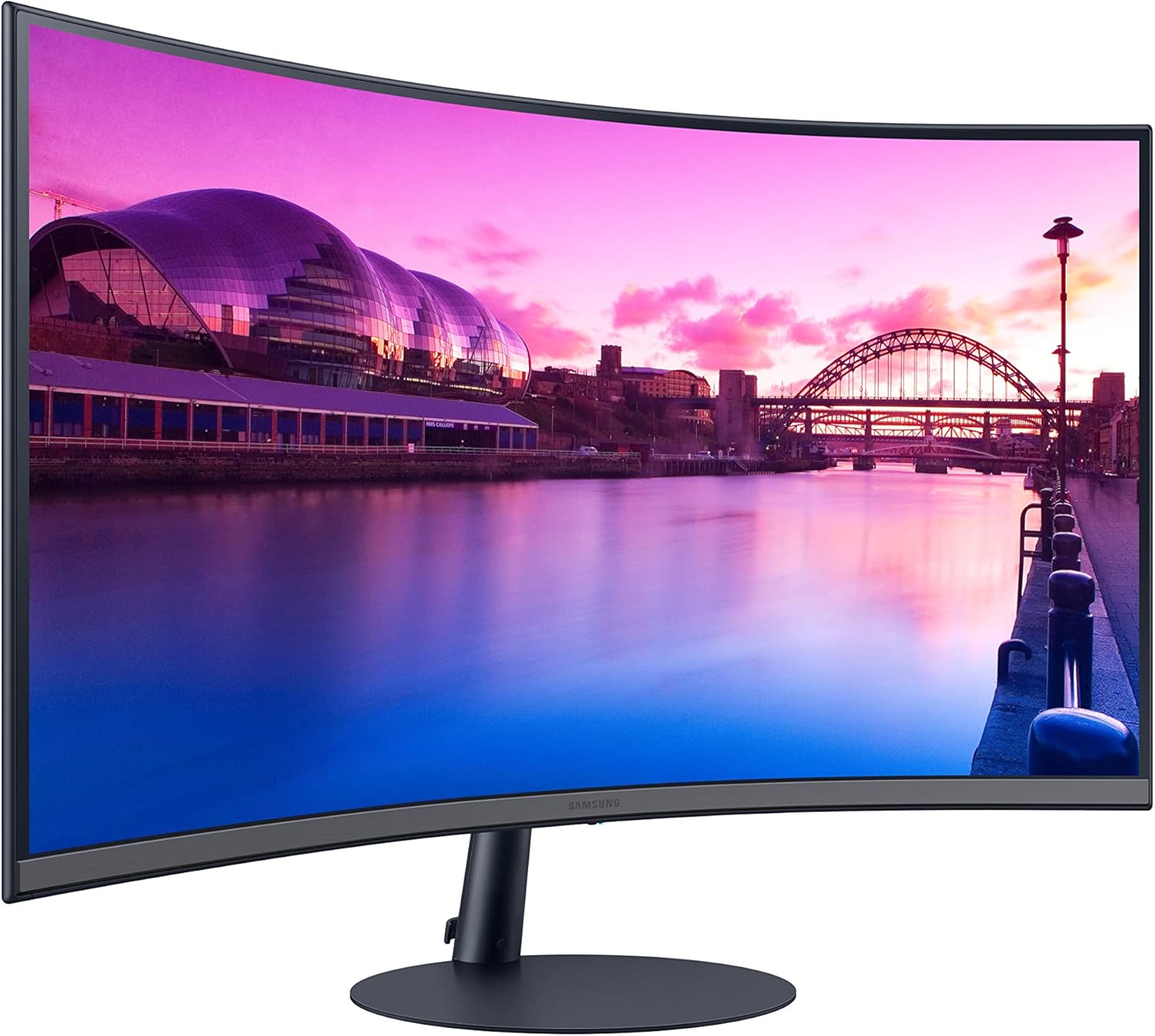 Samsung 27-Inch S39C Series FHD Curved Gaming Monitor, 75Hz, AMD FreeSync, Game Mode, Advanced Eye Comfort, Frameless Display, Built in Speakers, Slim Metal Stand, LS27C392EANXGO, Black - Image 3