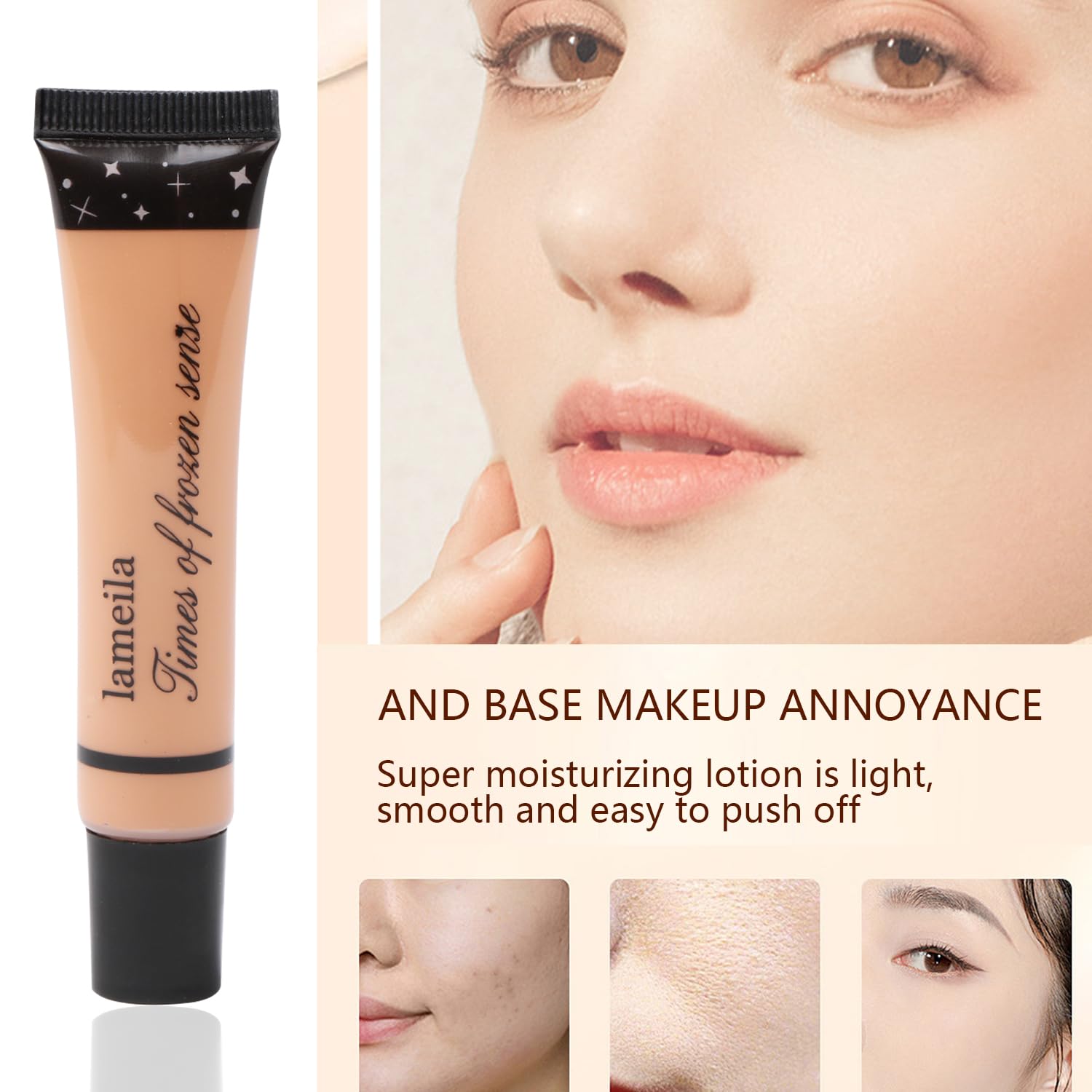 All in One Makeup Kit - 2X14 Eyeshadow Palette, Liquid Foundation, Eyeliner Pencils, Contouring Stick, Lip Gloss, 20Pcs Makeup Brushes (Black) - Image 5