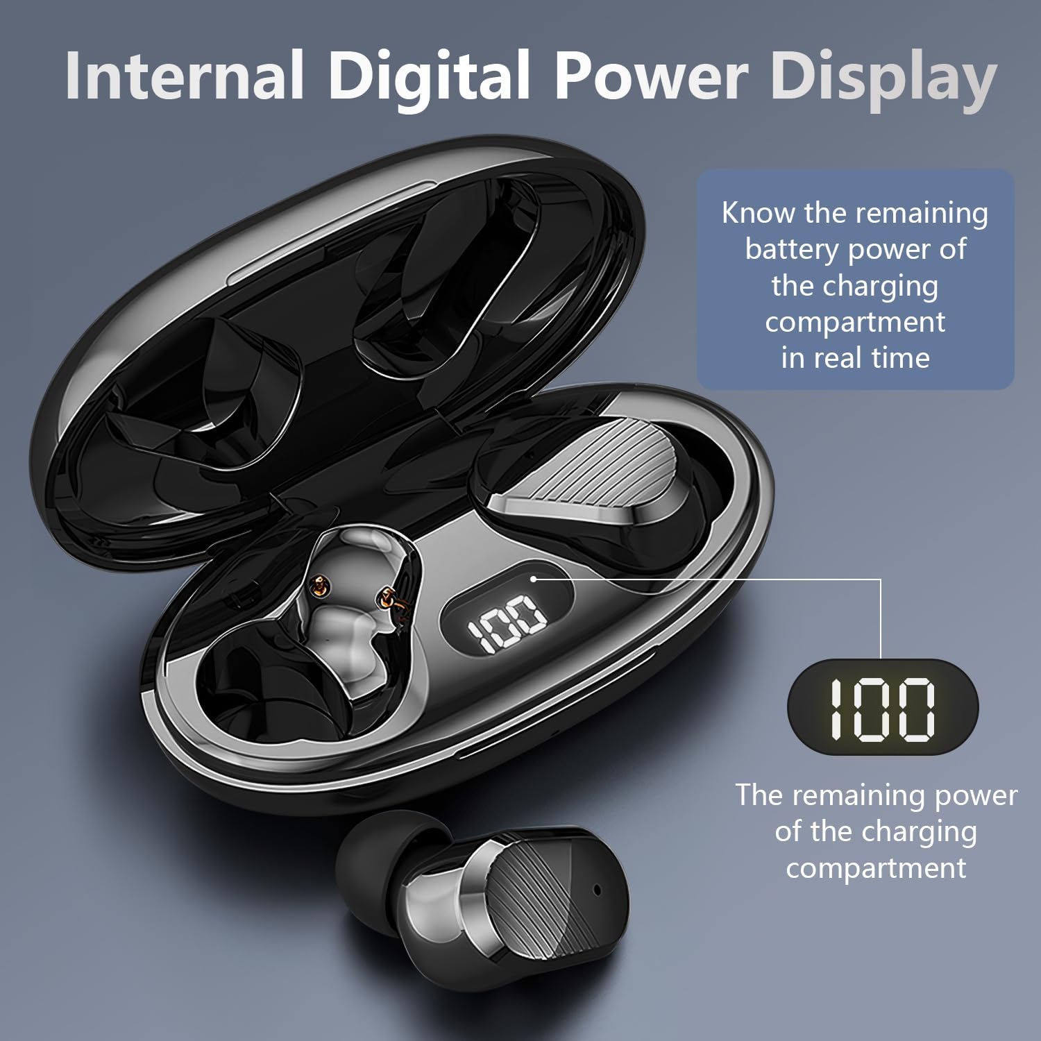 Echolabs Wireless Earbuds,Echo 2025 Edition Audio Earbuds with Bluetooth 5.2,Mini Binaural Sports Waterproof Headset (Black) - Image 4