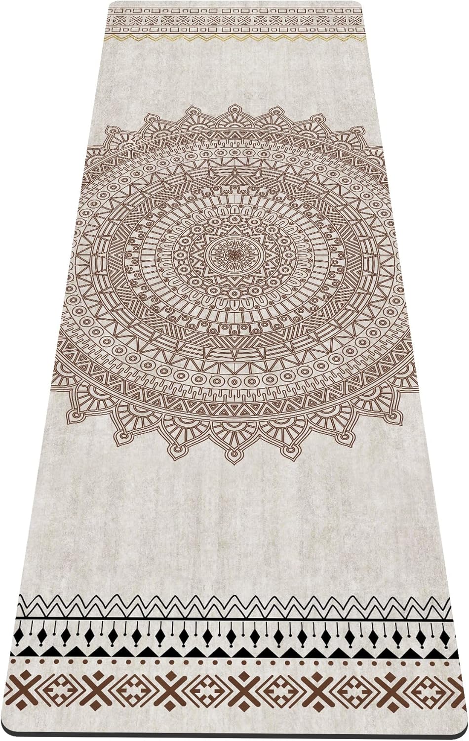 nuveti Yoga Mat Print Extra Thick TPE Non Slip Fitness Exercise Mat with Carrying Bag,72"x24" Extra Thick 6MM Exercise & Workout Mat for Yoga, Pilates Fitness and Floor Exercises