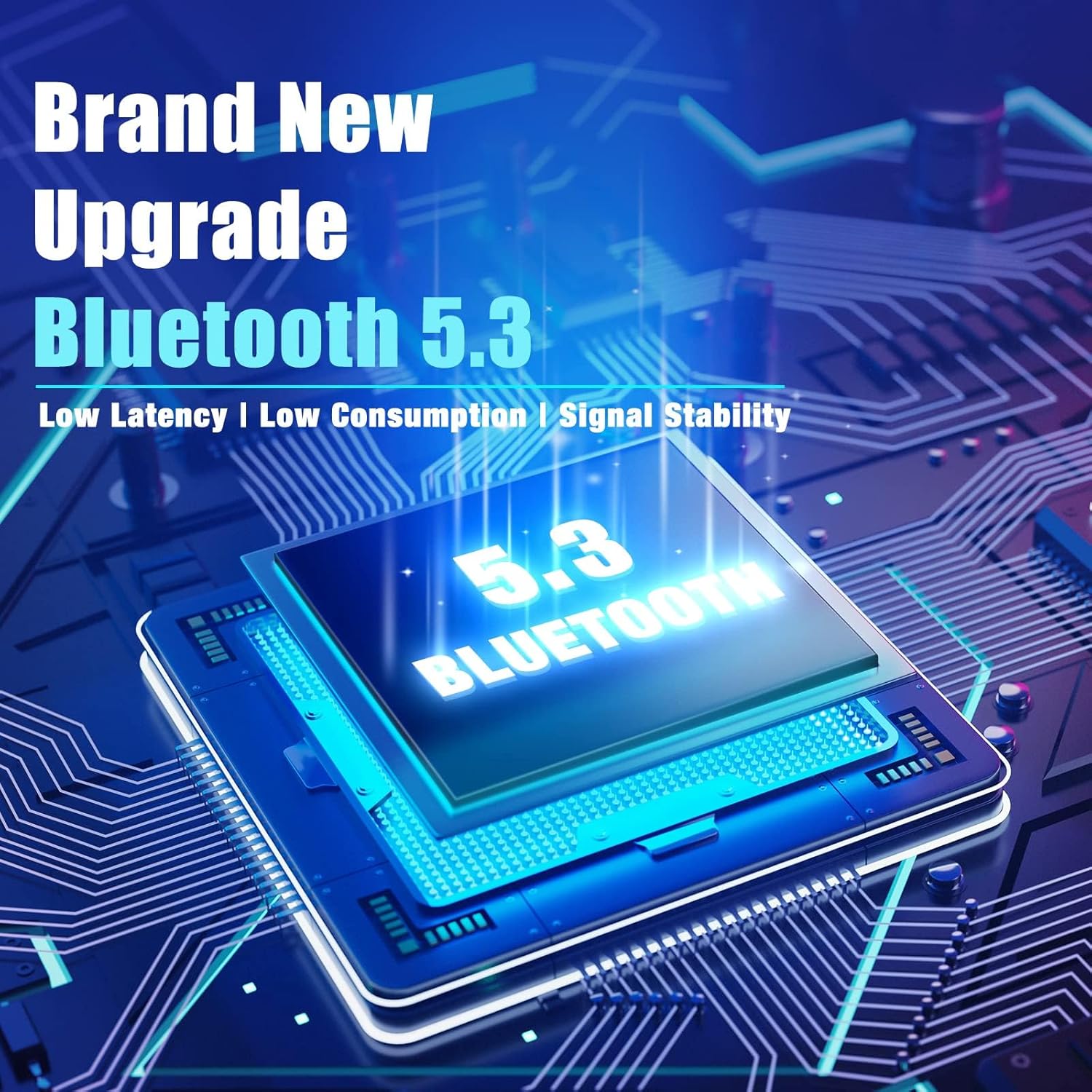 BERIBES Bluetooth Headphones Over Ear, 65H Playtime and 6 EQ Music Modes Wireless Headphones with Microphone, HiFi Stereo Foldable Lightweight Headsets, Deep Bass for Home Office Cellphone PC Ect. - Image 7