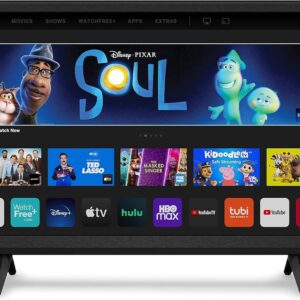 VIZIO 24-inch 1080p Smart TV with Apple AirPlay and Chromecast Built-in, Screen Mirroring for Second Screens, & 150+ Free Streaming Channels, D24f-J09, 2021 Model (Renewed)