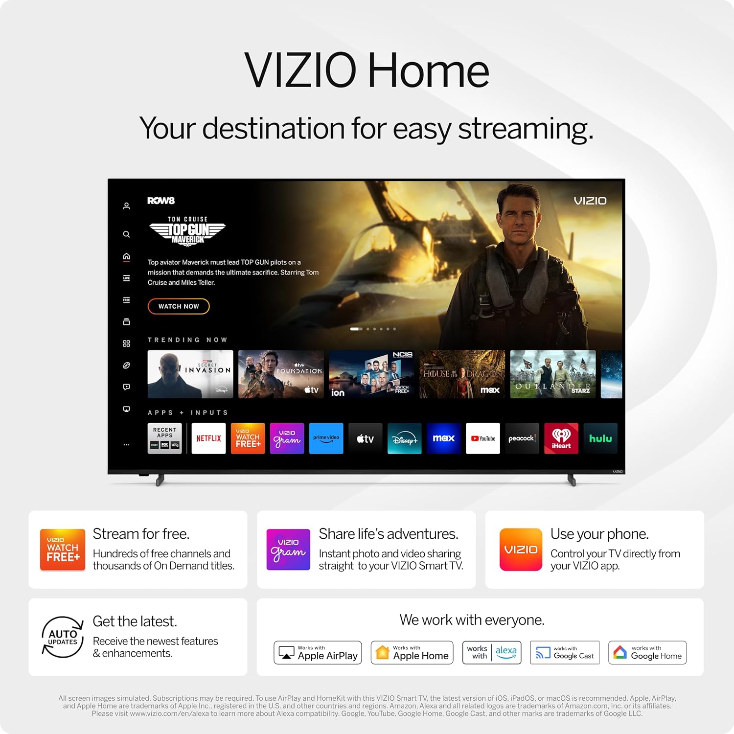 VIZIO 40-inch Full HD 1080p Smart TV with DTS Virtual: X, Alexa Compatibility, Chromecast Built-in, Bluetooth Headphone Capable (Renewed) - Image 5