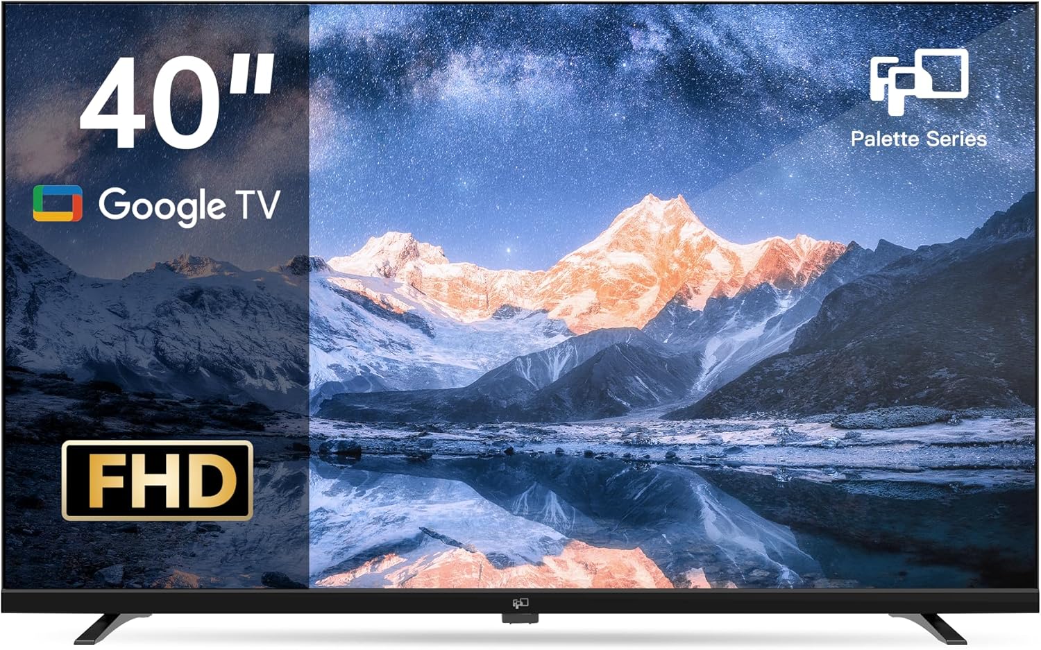 FPD 40-inch Smart TV, 1080p Full HD Google TV with Google Play Built-in Google Cast, HDR 10, Dolby Audio, Voice Remote, Stream Live Television (Palette-Series, CG40-P3, 2025 Model)