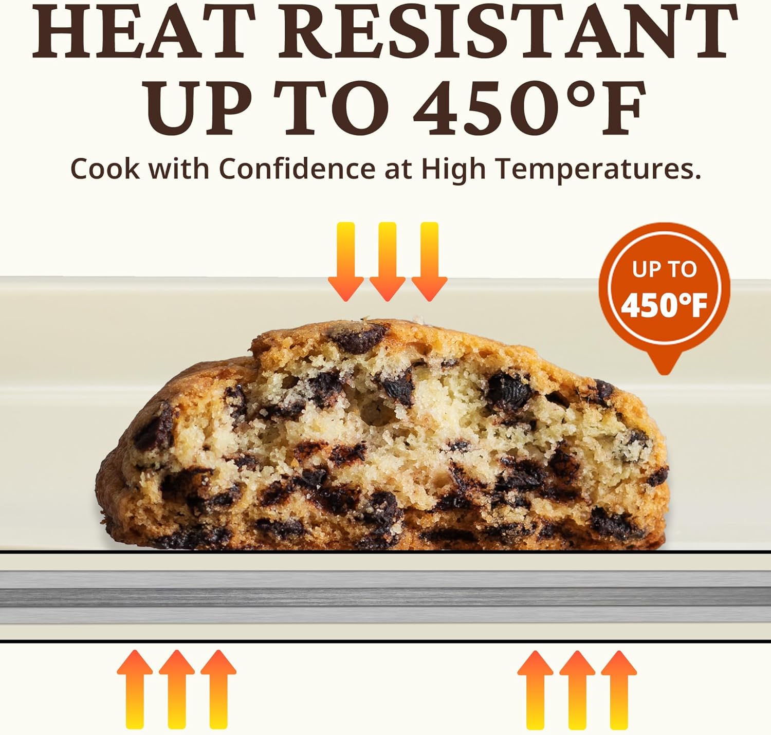 BRONYPRO Stackable Bakeware Set, 9-Piece Baking Pans Set with Non-Stick Coating and Innovative Handles, Includes Exclusive Donut Pan – Ideal for Home and Professional Baking(White) - Image 7