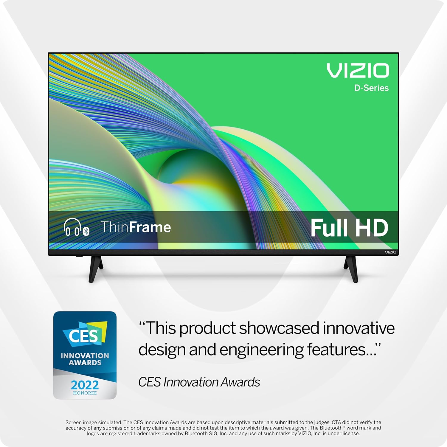 VIZIO 24-inch D-Series FHD LED Smart TV w/Bluetooth Headphone Capable, AMD FreeSync & Alexa Compatibility, D24fM-K01, 2023 Model - Image 9