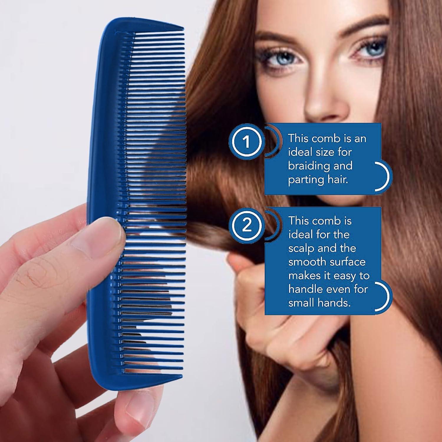 Soft 'N Style Hair Care 4-Pack Comb - Not Breakable - mens comb/fine tooth comb/peines para cabello - Image 4