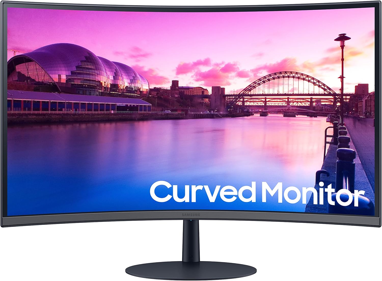Samsung 27-Inch S39C Series FHD Curved Gaming Monitor, 75Hz, AMD FreeSync, Game Mode, Advanced Eye Comfort, Frameless Display, Built in Speakers, Slim Metal Stand, LS27C392EANXGO, Black - Image 2