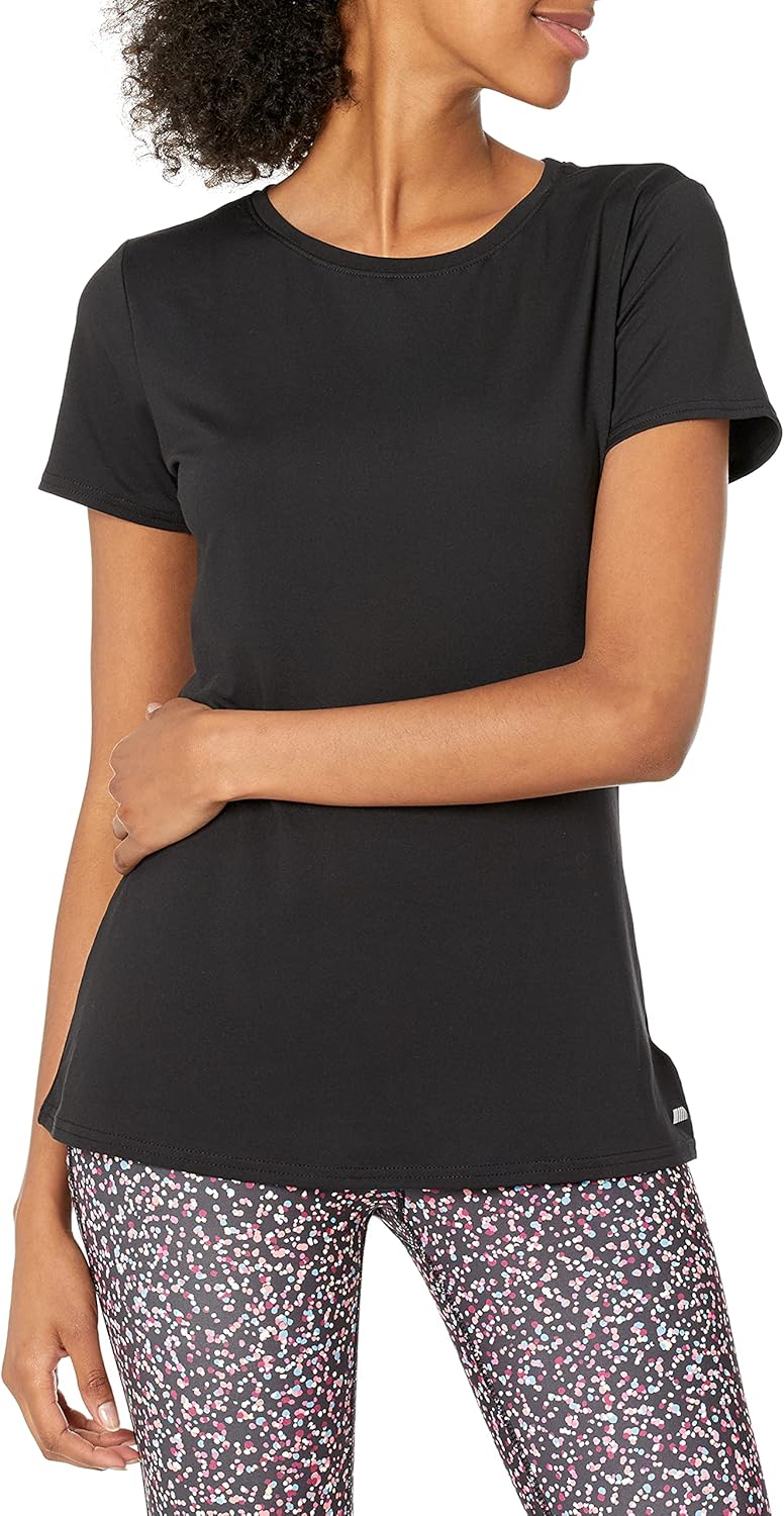 Amazon Essentials Women's Active Quick Dry Tech Stretch Short-Sleeve Crewneck T-Shirt (Available in Plus Size), Multipacks - Image 2