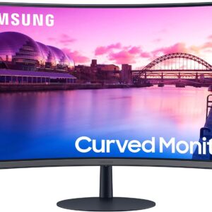 Samsung 27-Inch S39C Series FHD Curved Gaming Monitor, 75Hz, AMD FreeSync, Game Mode, Advanced Eye Comfort, Frameless Display, Built in Speakers, Slim Metal Stand, LS27C392EANXGO, Black