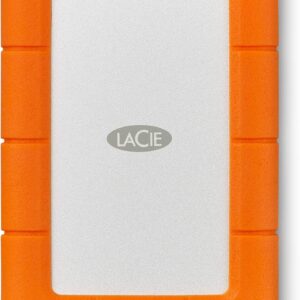 LaCie Rugged Mini 2TB External Hard Drive Portable HDD – USB 3.0/ 2.0 Compatible, Drop Shock Dust Rain Resistant Shuttle Drive, For Mac And PC Computer (LAC9000298), orange
