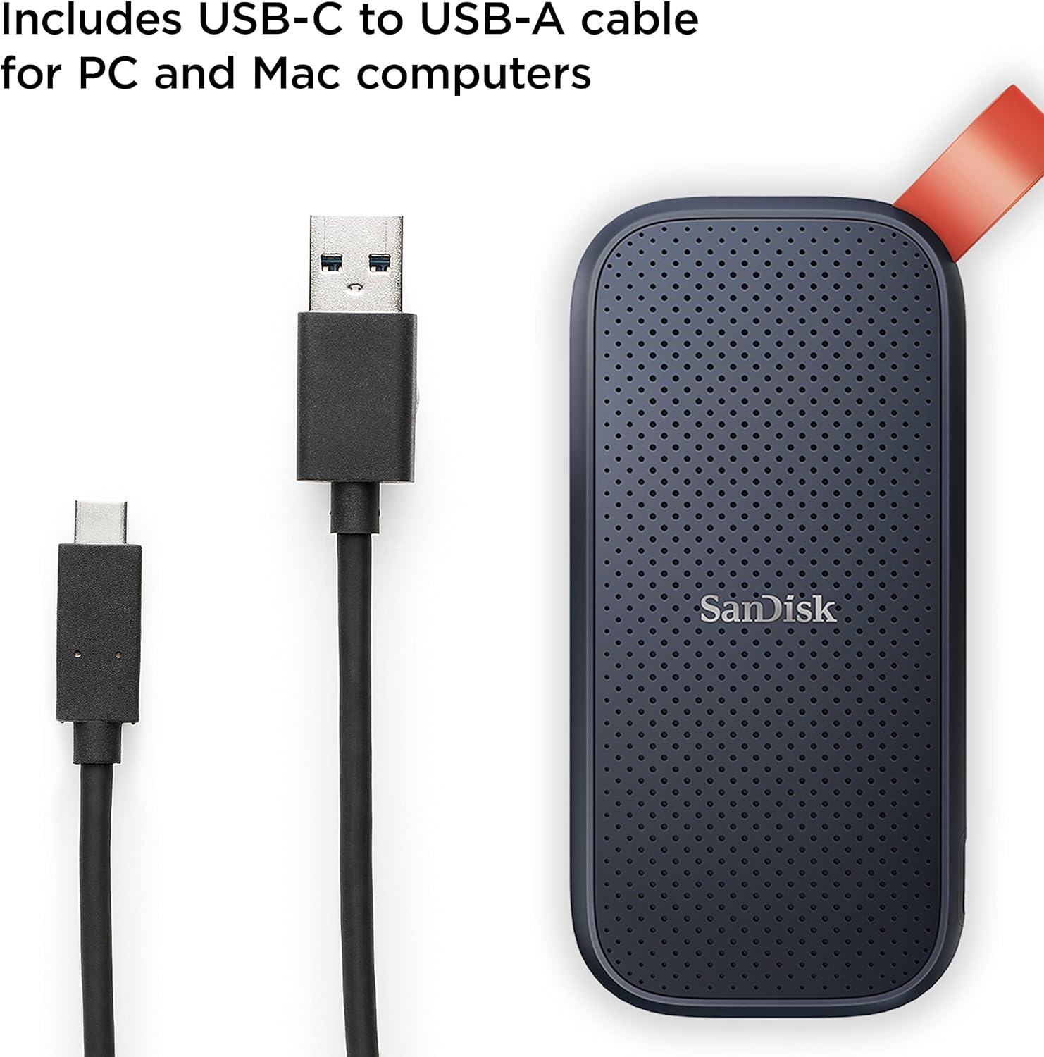 SanDisk 2TB Portable SSD - Up to 800MB/s, USB-C, USB 3.2 Gen 2, Updated Firmware - External Solid State Drive - SDSSDE30-2T00-G26 - Image 3